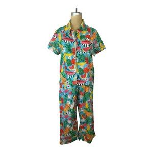 ban.do Tropical Print Women’s Cotton  Pajama Set